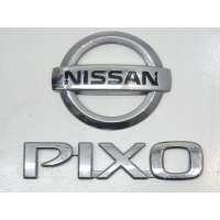 Значек эмблема надпись tyl крышки багажника nissan pixo 09-