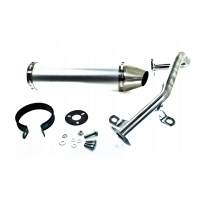 Глушитель power force тюнинг gy6 4t tune - ex серебристый tut000308