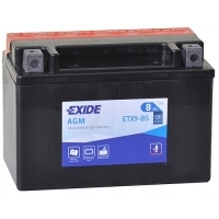 Аккумулятор мотоцикл exide bike 12v 8ah 120a ytx9-bs etx9-bs модель