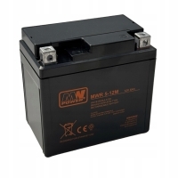 Аккумулятор мотоцикл мвт power mwr 5-12m 5v 12ah agm vrla
