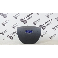 Подушка безопасности в руль Ford Focus 2 2007 1670593, 4M51A042B85CG3ZHE, 1500937, 1420080, 1360168, 1381569, 1323630, 1318158, 1419440