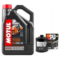 Масляный motul 7100 10w40 4l . фильтр kn-303 , kawasaki z750 , 07-12r.