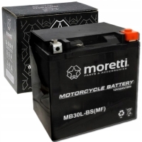 Аккумулятор agm mb30l-bs 12v 30ah moretti arctic cat harley davidson polaris
