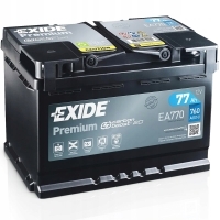 Аккумулятор exide премиум 77ah 760a 77 ах ea770