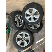 4× колесо алюминиевая skoda oe 3v0601025ac 6.5