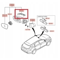 Поворотник зеркала левый hyundai i40 2011-2019