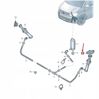 Volkswagen транспортер vi t6 left headlamp washer cover cap 7e0955109a9b9