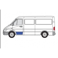 Панель ремонтная двери Mercedes-Benz Sprinter W901 - W909 Classic P149212M, P149212M, 3546122, P149214M