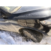 Крыло переднее правое состояние хорошее черное Hyundai Santa Fe II 2004-2012 663202B500