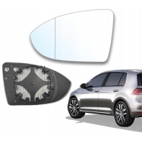 Вставка зеркала левый с подогревом для volkswagen гольф vii 7 стекло асферическое подогрев
