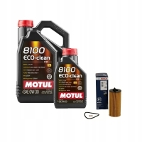 6× масляный моторное syntetyczny motul 8100 eco - clean c2 1 л 0w - 30