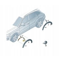 Audi oe накладка арки 8r08537174u8