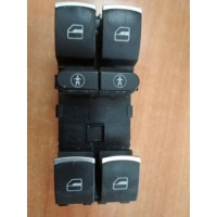 Кнопка стеклоподъемника переднего левого Volkswagen Touareg 2 2011 7P6959857, 7P6 959 857