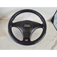 Руль audi a4 b5 рестайлинг a5 c5 s - line трехспицевый кожа airbag комплект