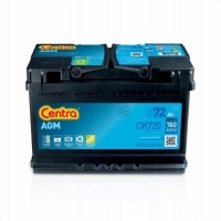 AKUMULATOR SAMOCHODOWY CENTRA AGM 72AH 760A CK720