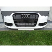 AUDI A6 C7 2011 - 2014 ZDERZAK PRZEDNI PRZÓD PDC LY9C BIAŁY ORYGINAŁ