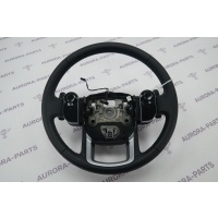 Руль кожа с лепестками без обогрева (сенсорные кнопки) Land Rover Range Rover Sport L494 2013 LR043065