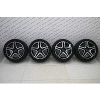 Литые диски R20 AMG с резиной Nokian Zline Suv 265/45/20 (черный) Mercedes ML/GLE W166 2011 A1664012002