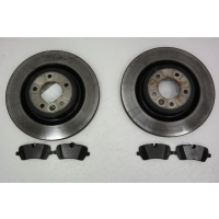 Диски тормозные задние с колодками (Состояние новых 2021г.) LH=RH Land Rover Range Rover Sport L494 2013 LR099036