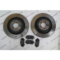 Диски тормозные задние с колодками (Состояние новых 2021г.) LH=RH Land Rover Range Rover Sport L494 2013 LR099036