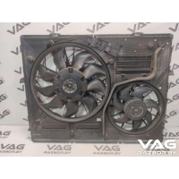 Вентилятор радиатора Audi Q7 4L 2007 7L0121203G,7L0959455E,7L0959455C,7L0121207E