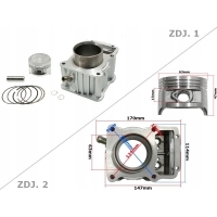 Цилиндр atv 200 cg 63.5mm пин 15mm lc kpl.