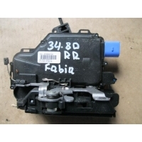 Замок двери задней правой Skoda Fabia 2007-2015 6Y0839016A