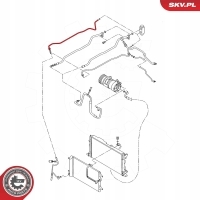 Esen skv 54skv629 провода высокого / низкий давления , кондиционер