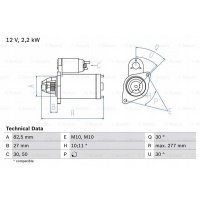 стартер bosch 0 986 014 660