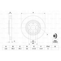 диски передние bosch nissan np300 navara 2.5 dci