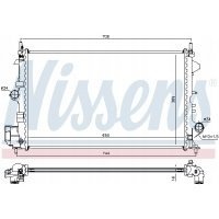 nissens радиатор двигателя opel