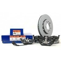 ate диски 256mm + колодки передние volkswagen гольф 4 1.4 1.6