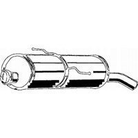 asmet глушитель выхлопных газов конечный peugeot 206 1.1 1.4 1.6