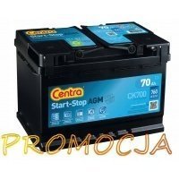 центры start - stop agm 12v 70ah 760a / ck700