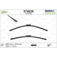 valeo щетки стеклоочистителей silencio xtrm vm439x2