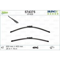 valeo щетки стеклоочистителей silencio xtrm vm426x2