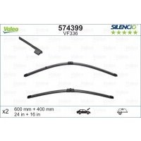 valeo щетки стеклоочистителей silencio xtrm vm336x2