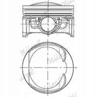 поршень nural volkswagen гольф 5k1 passat 362365cc357