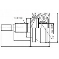 шарнир зов . volkswagen t5 2.0 03 - , / oe 7h0498099