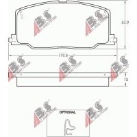 колодки колодок . toyota camry 87 - 92 с будь.