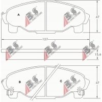 колодки колодок . daihatsu charade 93 - 99