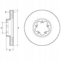2 x тормозной диск delphi bg9142c