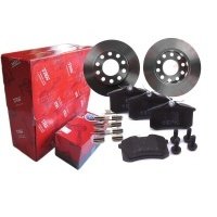 Диски + колодки trw задние audi a4 b6 b7 + avant