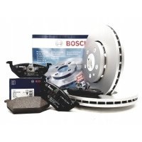 Bosch передние диски + колодки volkswagen гольф 4 бора поло 9n