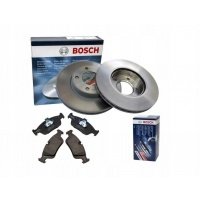 bosch диски + тормозные колодки передние мерс класс а w168 в сборе