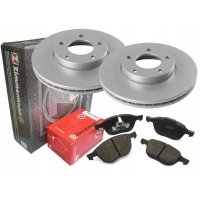 диски + колодки zimmermann передние volvo s40 ii v50