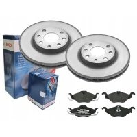 Диски + тормозные колодки bosch передние opel astra г 4otw 256m