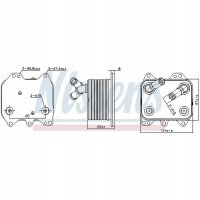масляный радиатор nissens volkswagen passat 362365