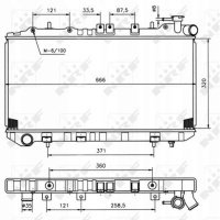 радиатор nrf nissan sunny n14