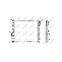 радиатор nrf chevrolet aveo t250 t255t200
